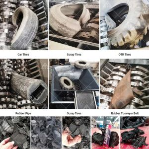 2TPD-3TPD Waste Tire Shredder Recycling Scrap Tire Crusher Machine