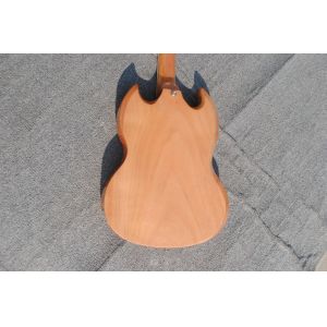 High quality custom 6 string electric guitar, flame maple veneer, wood color
