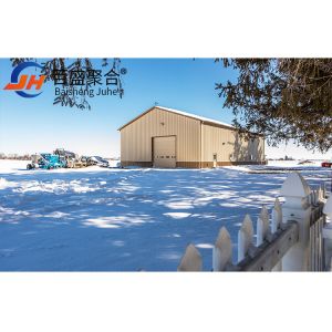 Small Prefab Warehouse Building with Wind Load 200 Km/h Heavy Prefab Metal