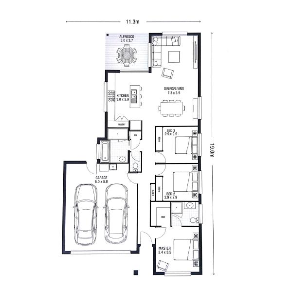 High Acoustic Insulation Prefab Bungalow Light Gauge Steel Frame Single Family Homes One Floor House