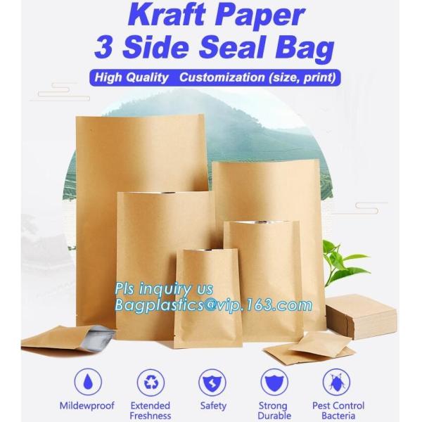 Quality Custom Food Nuts and bread package recyclable kraft paper bag,Bread Use and Food Industrial Use paper bags french bread wholesale