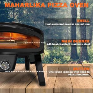 Convenient 14 Inch CE Home Pizza Maker with Digital Timer Control and Foldable