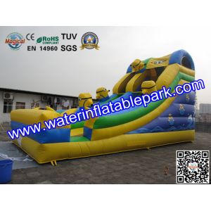 Inflatable Water Slide For Amusement Park / Inflatable Pool Slide