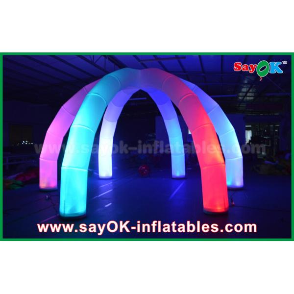 Arch For Wedding Led Lighting Decoration Inflatable Arch / Round Arch Six Leg With Figure