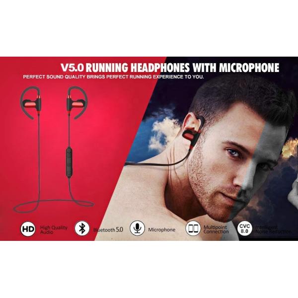 2019 newest model earhook sports bluetooth wireless in-ear earphone,mobilephone bluetooth earpiece with mic
