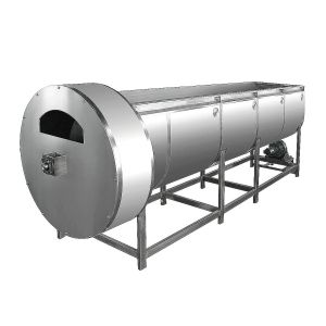 Industrial Orange Juice Fruit Processing Equipment with Spiral Type Cooling