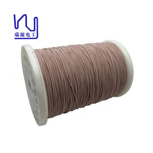 China Custom 44awg Enameled Copper Round Wire Insulated Stranded Hf Silk Covered Litz on sale