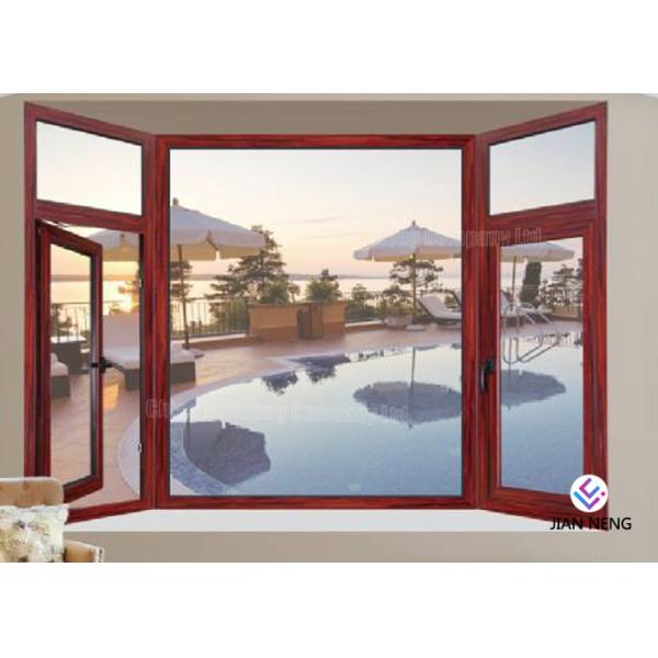 Quality Impact Resistant Swing Open Windows , Float Glass Aluminium House Windows wholesale