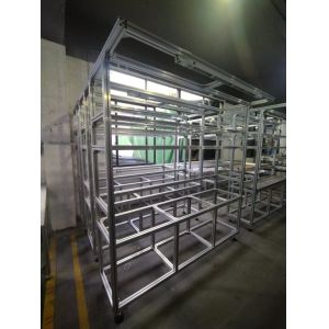 China Aluminum profile mobile workbench frame, customizable size, can be equipped with casters or large cups on sale