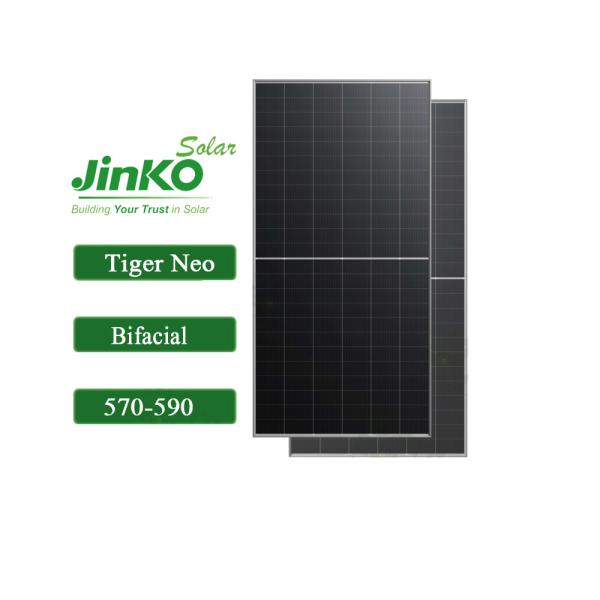 Jinko Solar 560W 565W 570W 575W 580W Tiger Neo N-Type 72hl4-BDV Bifacial Solar