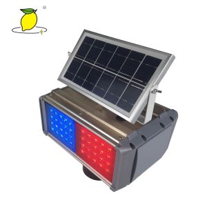 Solar Powered Barricade Lights LED Traffic Warning Lights