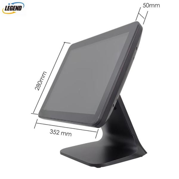 Metal Stand Plastic Case 15" 1024 X 768 Pixels Touch PC POS