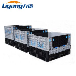 Heavy Duty Plastic Large Coaming Pallet Foldable Box Stackable Reusable