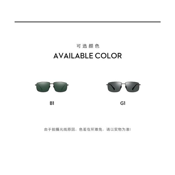 Durable Metal Frame Polarized Sunglasses 61 14 146 TAC Lens Black Green Eyeglass