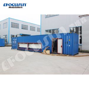 18 Ton/Day Containerized Direct Cooling Block Ice Maker Machine with Customized