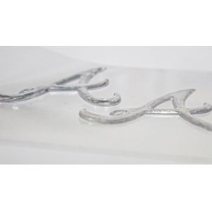 Custom Imitate Ice Semi Transparent Glossy TPU Logo Heat Transfer Badge For