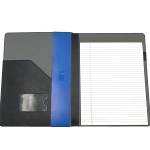 Cheap A4 Multifunctional PU Leather Business Notepad Backup Folder 60pp With Writing Board for sale