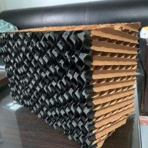 China High Evaporative Black Coated Chicken House Evaporative Cooling Pad for Greenhouse and Poultry Farm with 95 Gsm Paper on sale