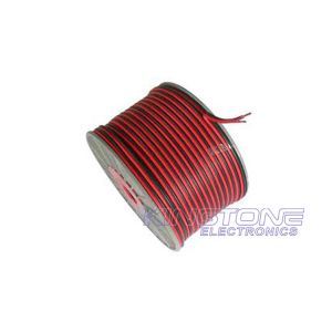 100M Roll Audio Speaker Cable 2 × 1.00mm2 Stranded OFC Condcutor in Red / Black