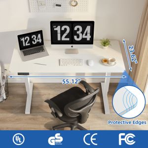 Metal Single Motor Adjustable Standing Desk Stand up Mechanism Height Modern