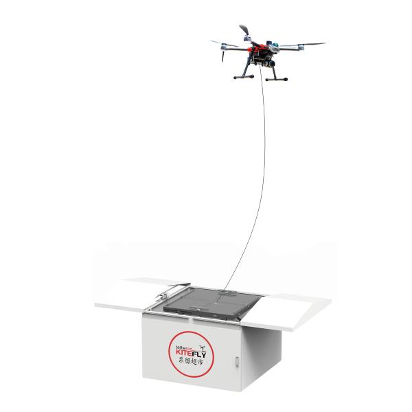 Emergency Tethered UAV Systems Tethered Hangar System For Monitoring Lighting SF