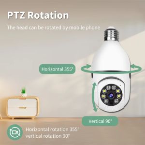 WIFI Bulb Network IP Camera Home E27 Light Bulb Camera HD 4MP With Night Vision