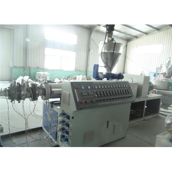 Horizontal Type Plastic Extrusion Line , Double Wall PE Corrugated Pipe