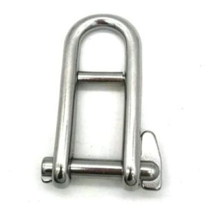 Cheap Stainless Steel Long D Shackle with Screw Pin Rigging Hardware in Polished Finish for sale