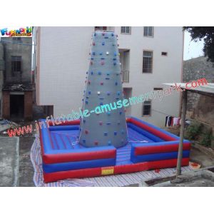 Renting 0.55mm PVC tarpaulin Inflatable Rock Climb Sports Games for Home,