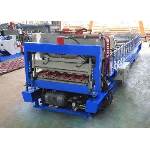 Roof Tile Glazed Tile Roll Forming Machine Color Steel PPGI PPGL PLC Control