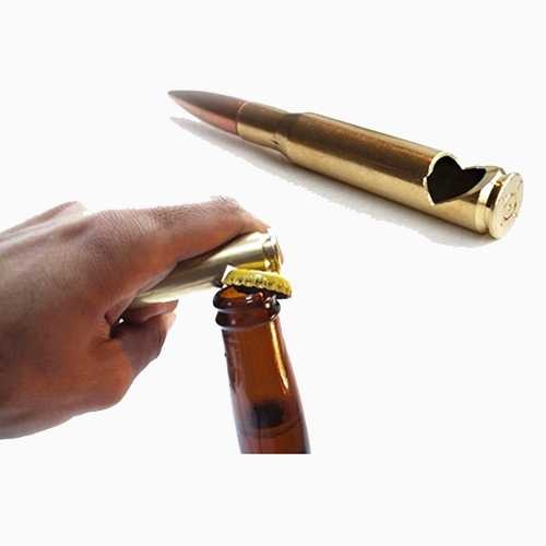 Quality Cool innovative men gift box, die casting zinc alloy affordable gift, bullet beer bottle opener, gold plating wholesale