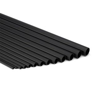 Roll Wrapped Lightweight 3K Carbon Fiber Pipe 2x2 Twill Surface