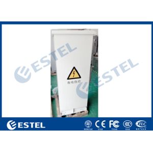 19 " Electric Outdoor Telecom Cabinet With Heat Exchanger Cooling Double Layer