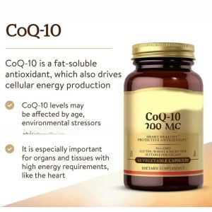 Coenzyme Q10 Capsules Health COQ10 Capsule Supplement Antioxidant Coenzyme Q10