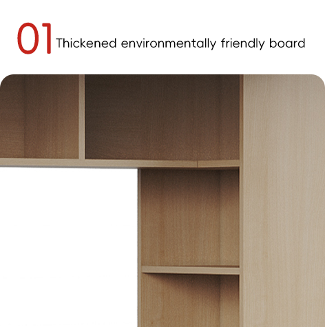 Support customization Beautiful and practical student apartment bed made of wood and metal material