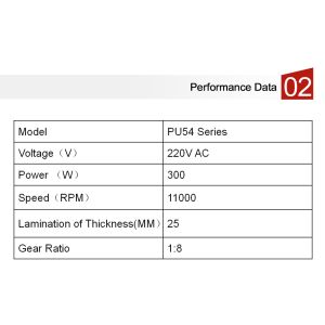 AC Universal Motor For Meat Grinder W/ 220V 200 mN.M 300W 11000RPM Long Life