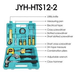 JYH-HTS12-2 Car Maintenance Tool Kit Multifunctional 12 Piece Electrician Tool