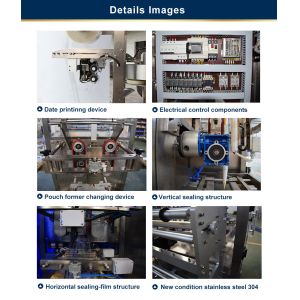 Cheap Pillow Sauce Pouch Packing Machine , 220V 50HZ Power Tomato Paste Packing Machine for sale