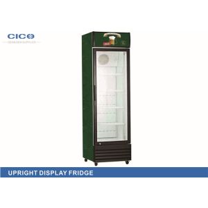 Promotional 228L Upright Display Refrigerator With Fan Cooling System