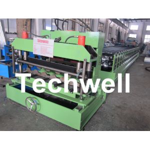 Color Steel Glazed Tile Roll Forming Machine with PLC Computer Control to Europe