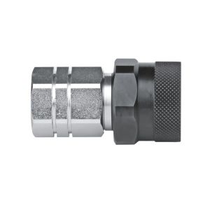 Cheap Steel Flat Face Hydraulic Coupling QKEP-SF Series Zinc With Clear Trivalent Chromate for sale