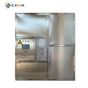 Industrial Cube Ice Making Machine with 2 Ton Daily Output and 15A Rated Current