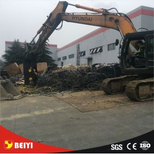 BEIYI BY-CS200RT hydraulic scrap shear for Excavator multifunctional steel