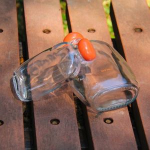 Wholesale Customizationl 32Oz Clear Milk Juice Beverage Bottle With Lid