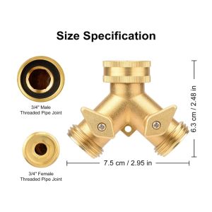 China ANSI CNC Brass Y Valve For Lawn Irrigation Watering on sale