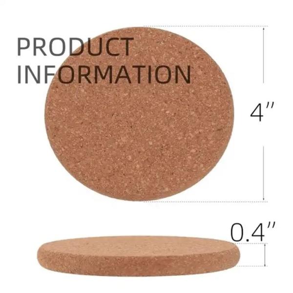 Quality Manufacturers wholesale can customize beautiful practical durable high quality environmental protection cork coaster wholesale