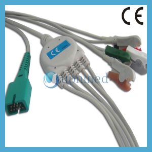 Cheap MEK One piece 5-lead ECG Cable with leadwires for sale