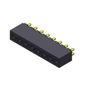 Female Header Connector 3.96mm Single Row DIP TYPE 1*2PIN To 1*24PIN H=8.89mm