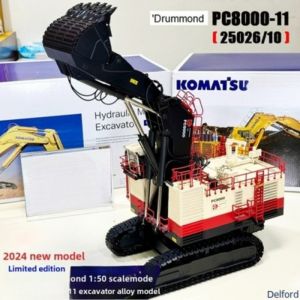 Komatsu PC8000-6 Mining Backhoe Excavator Scale Model White Collector'S Edition