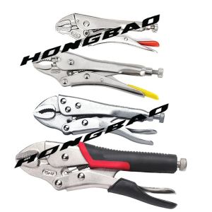 5 7 10 Inch Vise Grip Wide Jaw Locking Pliers Gourd Type Tool Straight Round